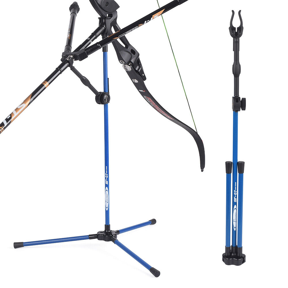 Archery Stand Holder Foldable Bracket Rack Hanger RecurveBow Long Bow Hunting